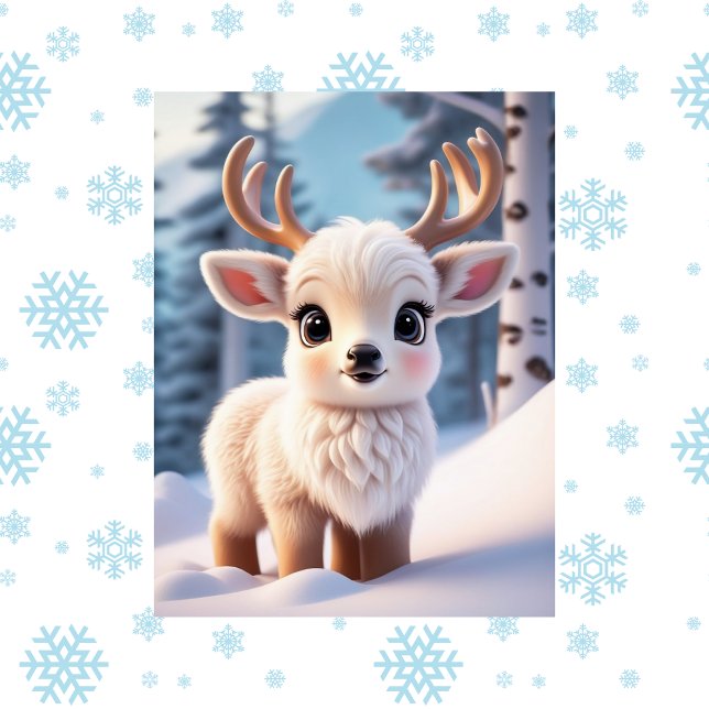 Cute animals, inter, Elk, Postcross Vykort (Skapare uppladdad)