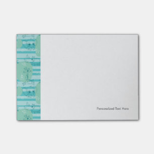 Cute animals leker med vatten 1 post-it block