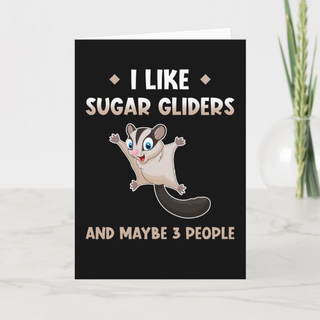 Cute Animals med sockerreglage Kort (Framsida)