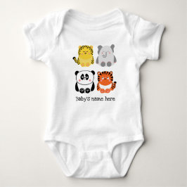 Cute animals personlig baby bodydress t shirt