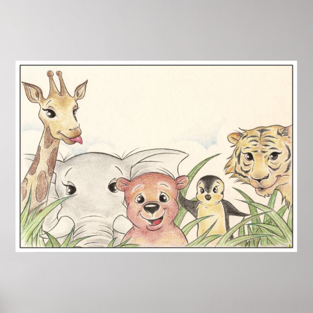 Cute Animals Poster (Framsidan)