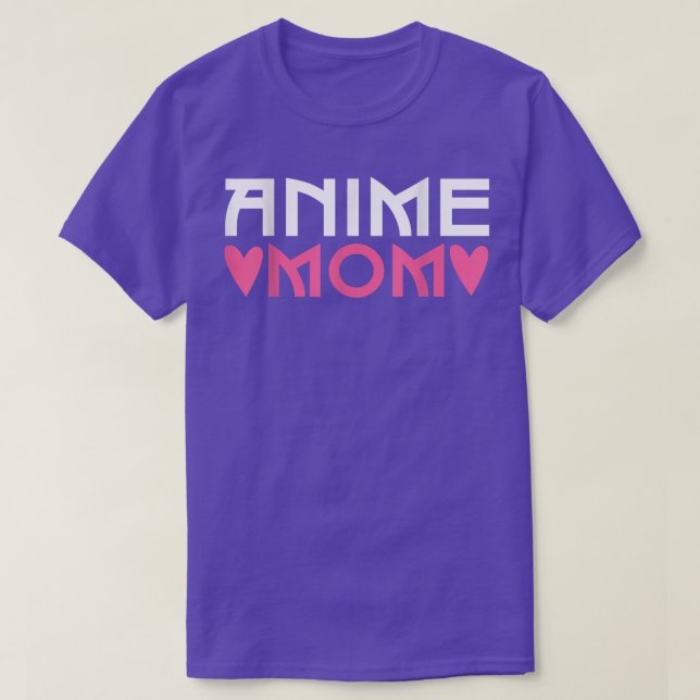 Cute Anime Anime mamma T Shirt (Design framsida)