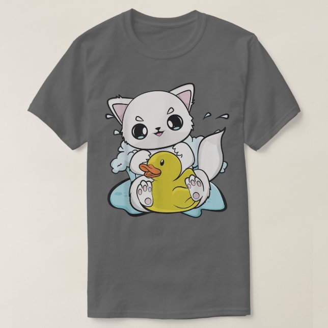 Cute Anime Arktis för Gult Anka 515 T Shirt (Design framsida)