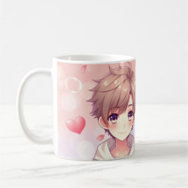 Cute Anime Boy and Girl Kaffemugg
