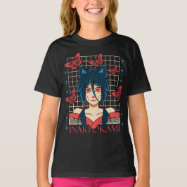 Cute Anime Butterfly Girl T-Shirt | Japanese Aesth