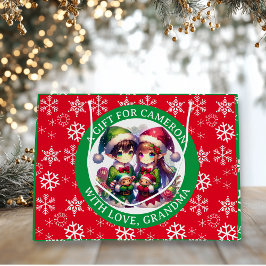Cute Anime Elves Personlig Jul