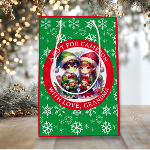 Cute Anime Elves Personlig Jul