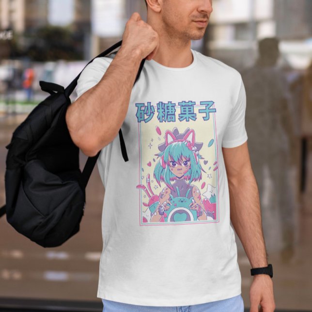 Cute Anime Gamer Girl T Shirt (Skapare uppladdad)