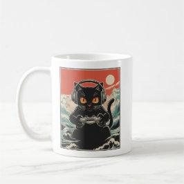 Cute Anime Gamer Kawaii Cat Japanese Gaming Gift B Kaffemugg