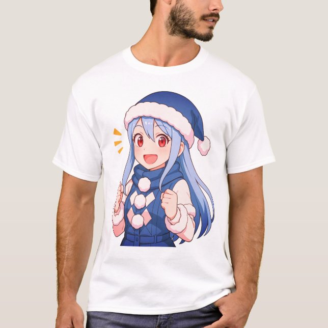 "Cute Anime Girl Aesthetic"tshirt T Shirt (Framsida)