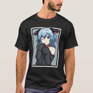 Cute Anime Girl - Cat Design - Manga T Shirt