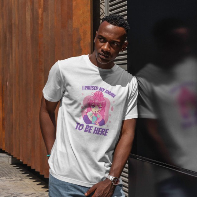 Cute Anime Girl Drink T Shirt (Skapare uppladdad)