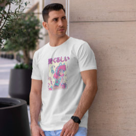 Cute Anime Girl in Cat Öron T Shirt