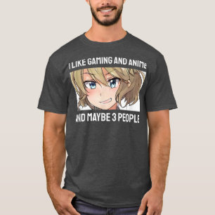 Cute Anime Girl, jag tycker om att spela animering T Shirt
