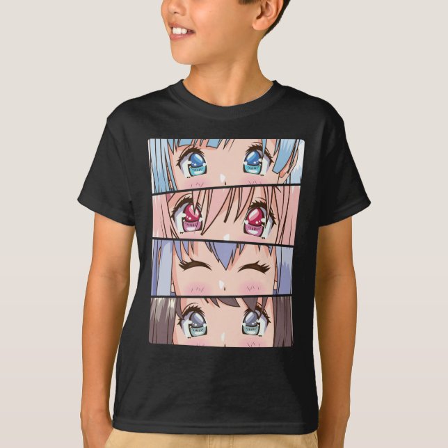 Cute Anime Girl Japan Tecknad Manga Anime T Shirt (Framsida)