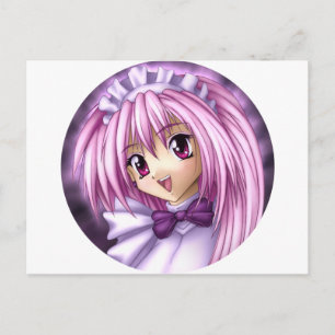 Cute Anime Girl Maid Vykort