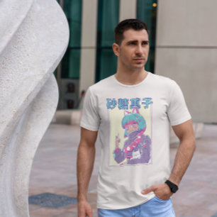 Cute Anime Girl med Öga Patch T Shirt