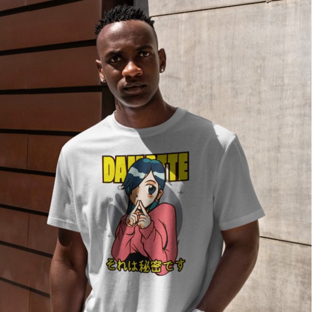 Cute Anime Girl Secret T Shirt (Skapare uppladdad)