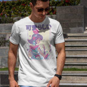 Cute Anime Girl with Plushies T Shirt