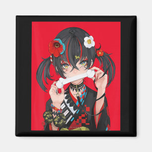 Cute Anime Girls Japanska Aesthetic Costume Gift A Magnet