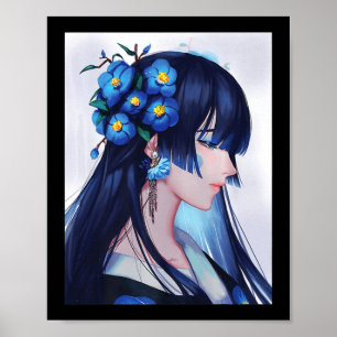 Cute Anime Girls Japanska Aesthetic Costume Gift A Poster