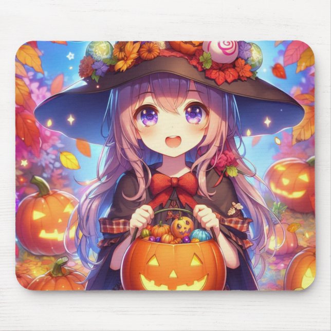 Cute Anime Halloween Witch Musmatta (Framsidan)