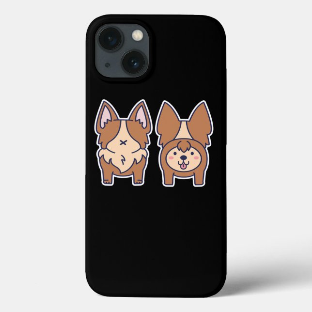 Cute Anime Hund Manga Kawaii Puppy Hund (Baksida)
