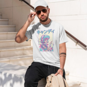 Cute Anime Japansk Girl T Shirt