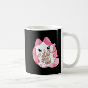 Cute Anime Kawaii Cat Boba Bubble Tea Girls Costum Kaffemugg