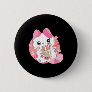 Cute Anime Kawaii Cat Boba Bubble Tea Girls Costum Knapp