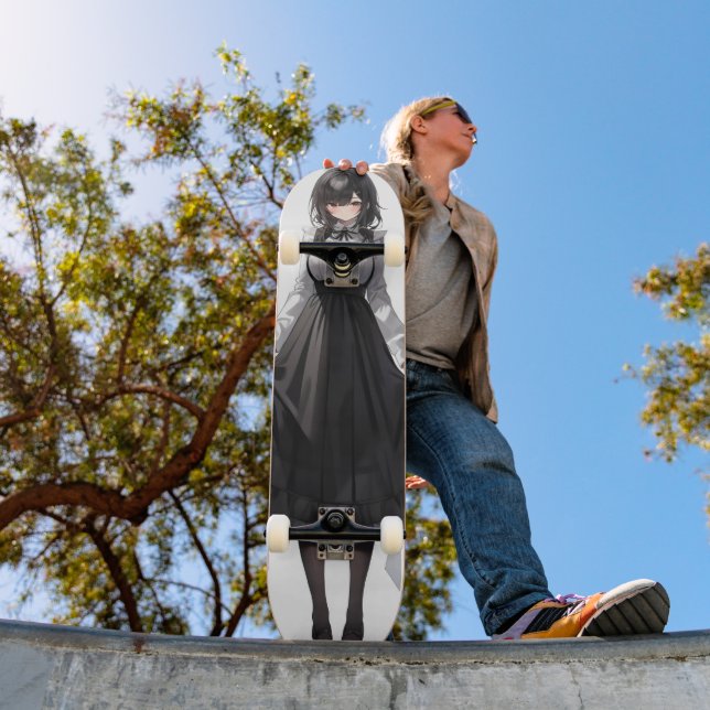 Cute Anime Maid Mini Skateboard Bräda 18,5 Cm (Utomhus 1)