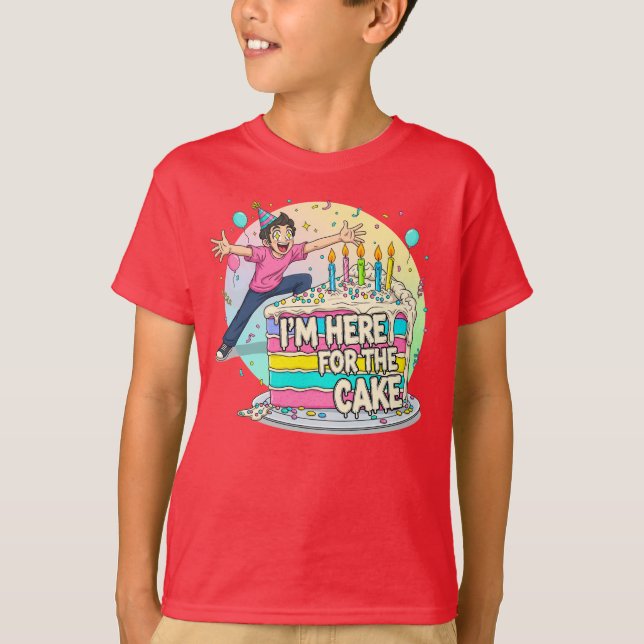 Cute Anime Ögon Birthday Cake Älskare T Shirt (Framsida)
