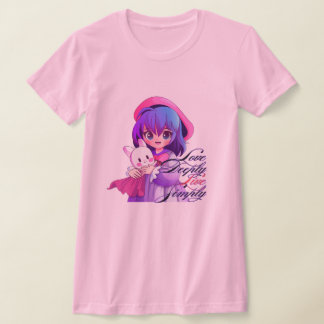 Cute Anime Rosa Kvinnor T-Shirt