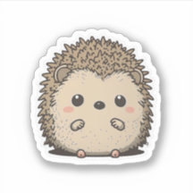 Cute Anime stil Hedgehog Sticker