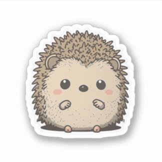 Cute Anime stil Hedgehog Sticker Klistermärken