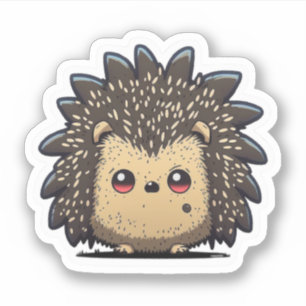 Cute Anime stil Hedgehog Sticker Klistermärken