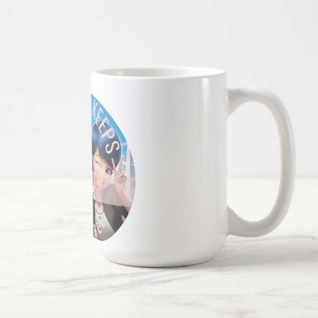 Cute Anime Style Miraculous Ladybug Quote  Kaffemugg (Höger)