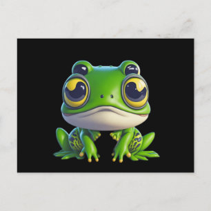 Cute Anime Tecknad Frog Vykort