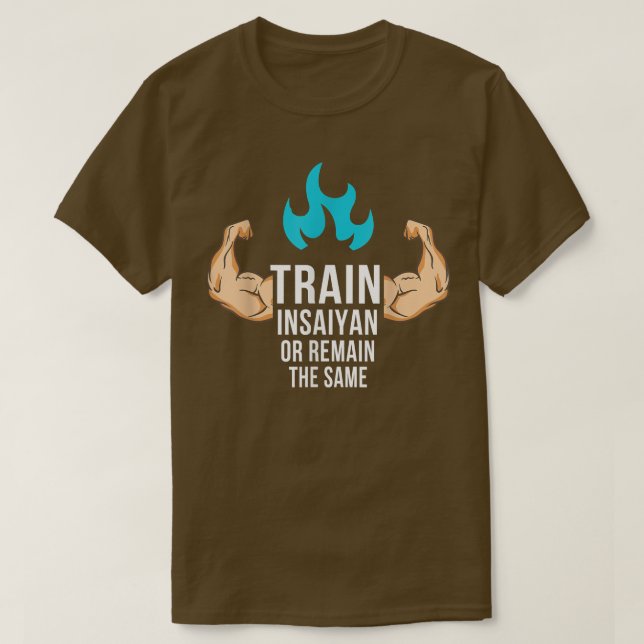 Cute Anime train Insaiyan or remain the same  T Shirt (Design framsida)