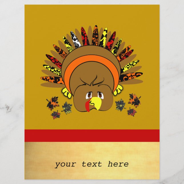 Cute Anime Turkey Business Flyer (Framsidan)