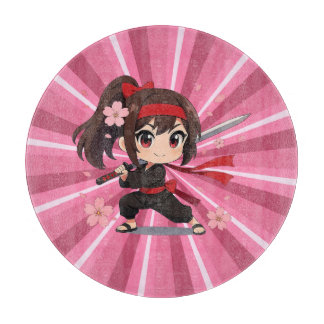 Cute anime warrior blossom girl