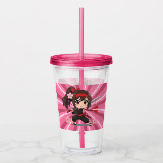 Cute anime warrior blossom girl take away mugg