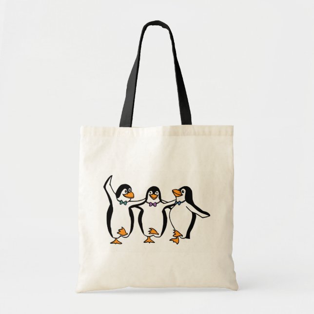 Cute animerad dans Penguins Tygkasse (Framsidan)