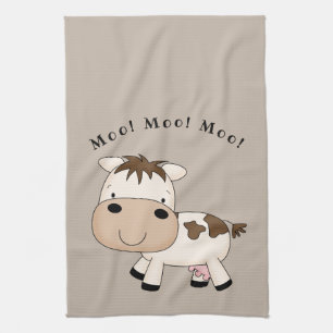Cute animerad ko kökshandduk