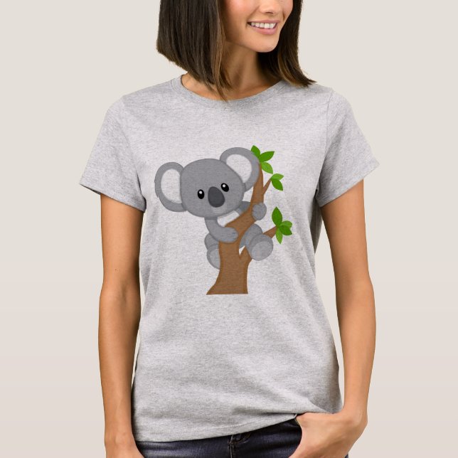 Cute animerad Koala Bear T Shirt (Framsida)