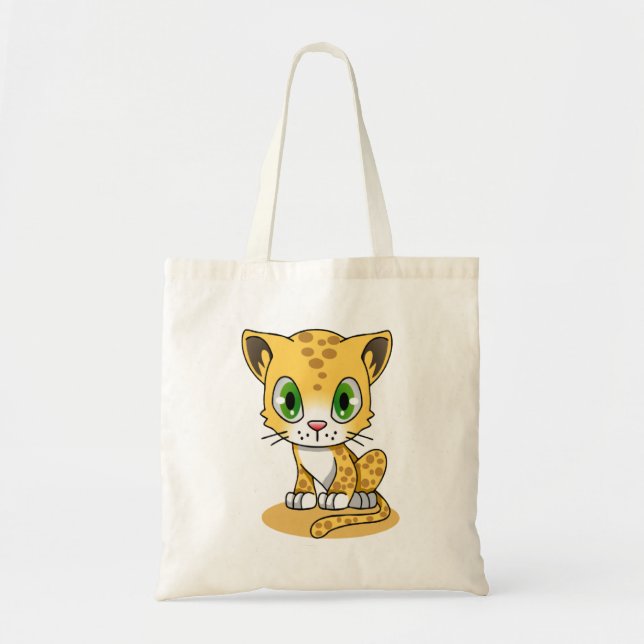 Cute Animerad leopard Tygkasse (Framsidan)