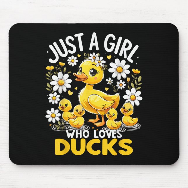 Cute Anka Älskare är bara en flicka som Kärlek Ank Musmatta (Framsidan)