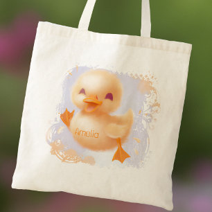 Cute Anka Baby Namn Pastel Duckling Tygkasse