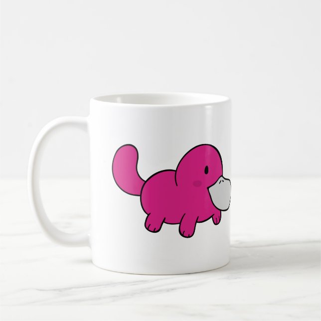 Cute anka-buggad platypus Coffee Mugg (Vänster)