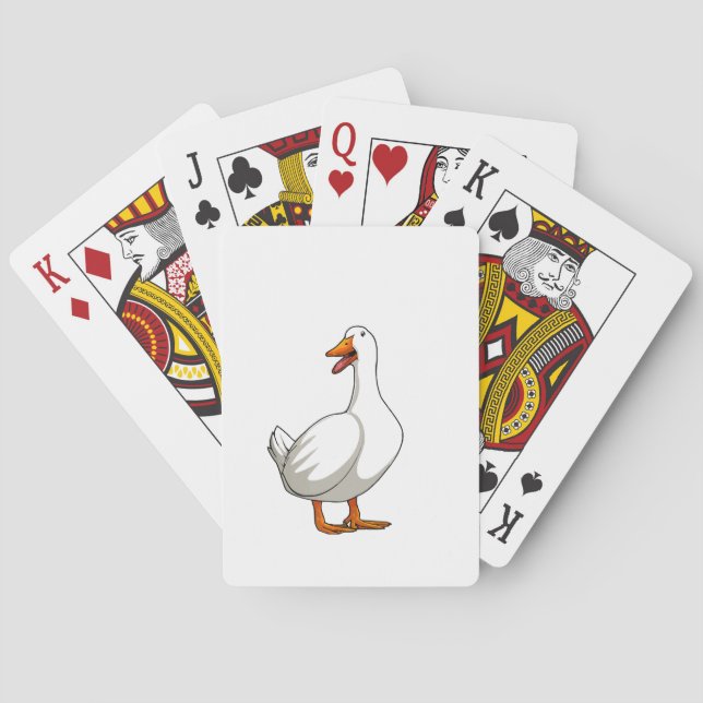 Cute Anka Design Manar Waterfowl Bird Pet Anka Äls Casinokort (Baksidan)